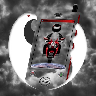 www (III) (weh, weh, weh) (aus der Serie: Skyphone) von Alexander Eibach