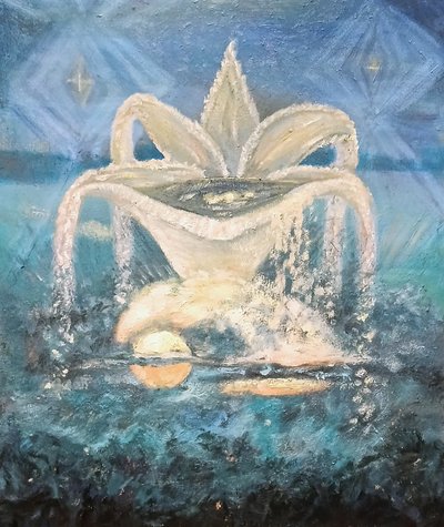 Nacht über den Bäumen von Elzbieta Goszczycka