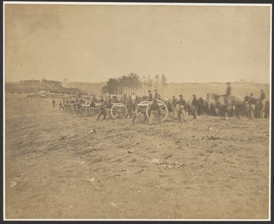 Erste Connecticut-Batterie, nahe Fredericksburg von A.J. Russell