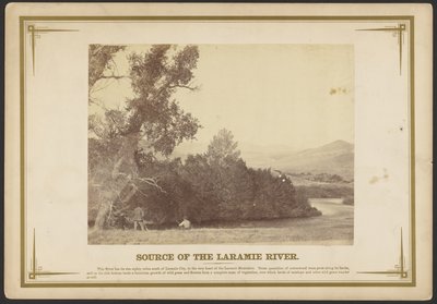Quelle des Laramie River. Wyoming von A.J. Russell