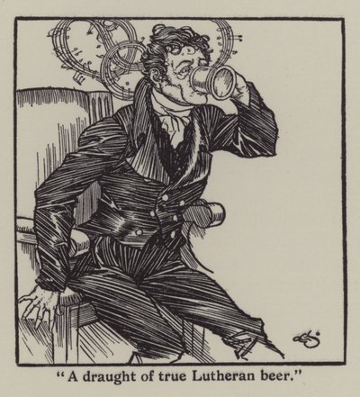 Illustration für The Essays of Elia von Charles Lamb (Lithografie) von A. Garth Jones