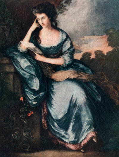 Lady Douglas im Garten von A James