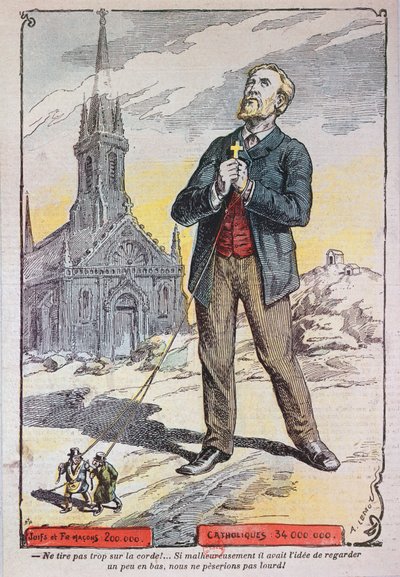 Karikatur aus der katholischen Zeitschrift 