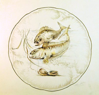Wedgwood-Design für einen Teller, ca. 1880 von A. Proudlove