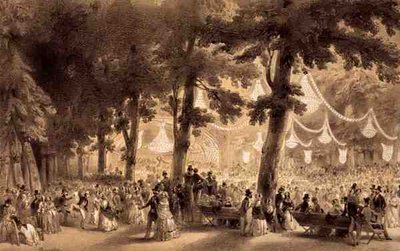 Ansicht des Orchesters und Ballsaals im Parc d