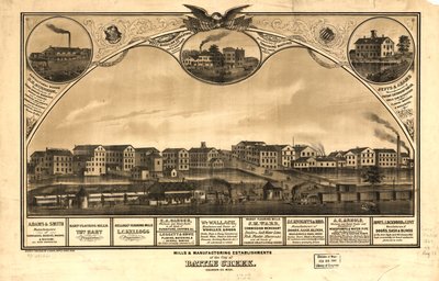 Mühlen und Fabriken der Stadt Battle Creek, Calhoun Co., Mich. von A. Ruger