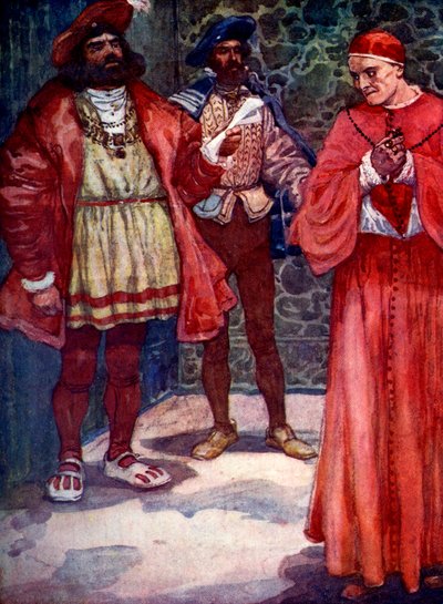 Heinrich schickte Wolsey vom Hof, ca. 1529, 1905 von A. S. Forrest