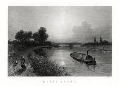 Der Fluss Trent, England, 1883 von A. Willmore