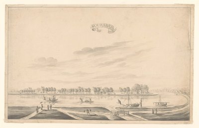 Ansicht von Surabaya (Sourabaya) von A. de Nelly (possibly)