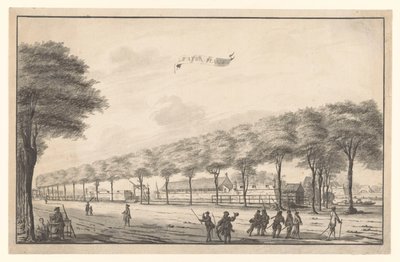 Ansicht der Festung Waterplaats an der Molenvliet in Batavia (Waterplaats) von A. de Nelly (possibly)