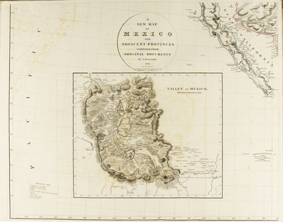 Eine neue Karte von Mexiko und angrenzenden Provinzen von Aaron Arrowsmith