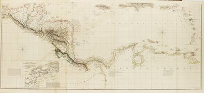 Karte der Westindischen Inseln und spanischen Herrschaftsgebiete in Nordamerika von Aaron Arrowsmith
