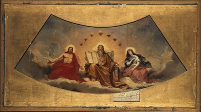 Der Ewige Vater, Christus und die Jungfrau Maria, ca. 1838 von Abel de Pujol