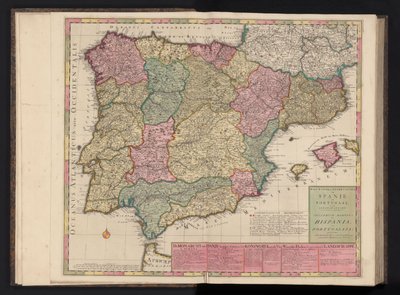 Karte von Spanien und Portugal von Abraham Allard