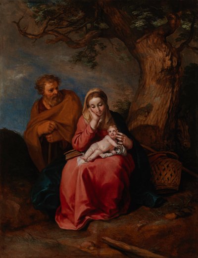 Die Rast auf der Flucht nach Ägypten von Abraham Bloemaert