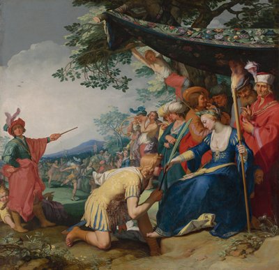 Theagenes erhält die Palme der Ehre von Chariclea von Abraham Bloemaert