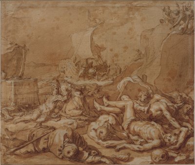 Theagenes und Chariclea nach dem Schiffbruch von Abraham Bloemaert