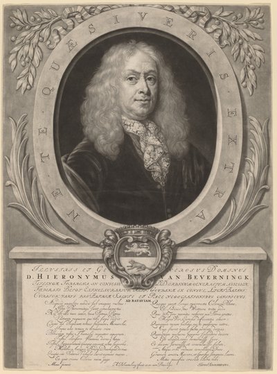 Hieronymus van Beverningk von Abraham Blooteling after Nicolaes Maes