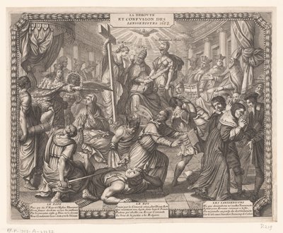 Rückzug der Jansenisten von Abraham Bosse