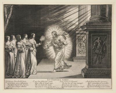 Les Vierges Sages: Les Vierges Folles (6 von 7 Drucken in der Serie) von Abraham Bosse