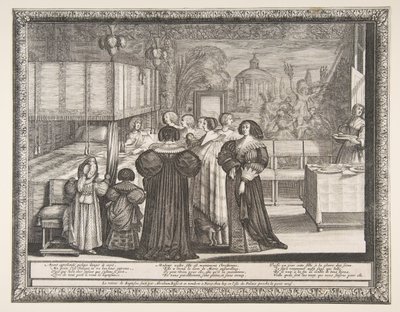 Rückkehr von der Taufe, 1633 von Abraham Bosse