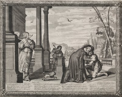 Der verlorene Sohn: Die Rückkehr des verlorenen Sohnes von Abraham Bosse