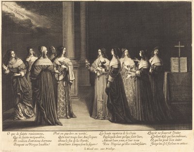 Die klugen und törichten Jungfrauen zusammen von Abraham Bosse