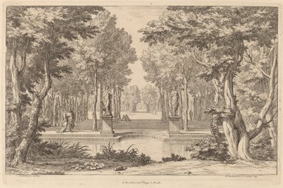 Die zwei Statuen von Abraham Genoels II after Adam Frans van der Meulen