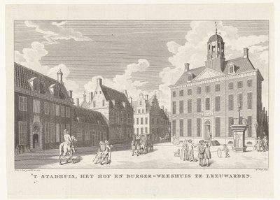 Rathaus in Leeuwarden von Abraham Jacobsz. Hulk