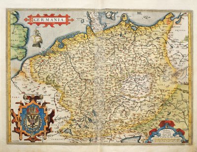Karte von Deutschland, aus Theatrum Orbis Terrarum von Abraham Ortelius von Abraham Ortelius
