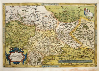 Karte von Sachsen, aus Theatrum Orbis Terrarum von Abraham Ortelius von Abraham Ortelius