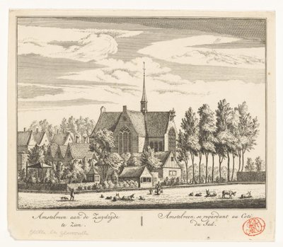 Ansicht von Amstelveen von Abraham Rademaker