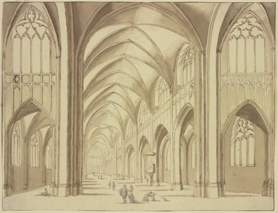 St. Marienkirche zu Utrecht von innen von Abraham Rademaker