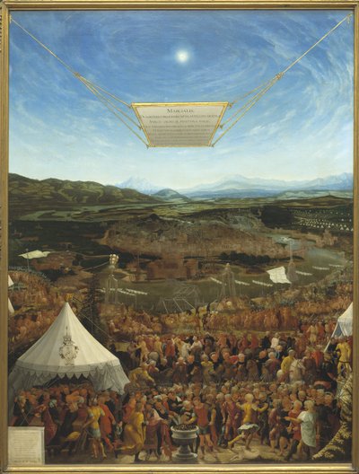 Mucius Scaevola vor Porsenna, von Abraham Schopfer von Abraham Schöpfer
