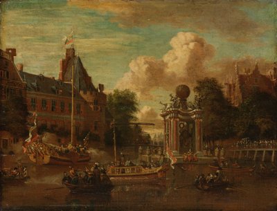 Die Moskauer Gesandtschaft besucht Amsterdam, 29. August 1697 von Abraham Storck