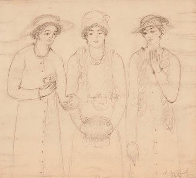 Drei Frauen von Abraham Walkowitz