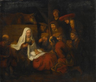 Anbetung der Hirten von Abraham van Dijck