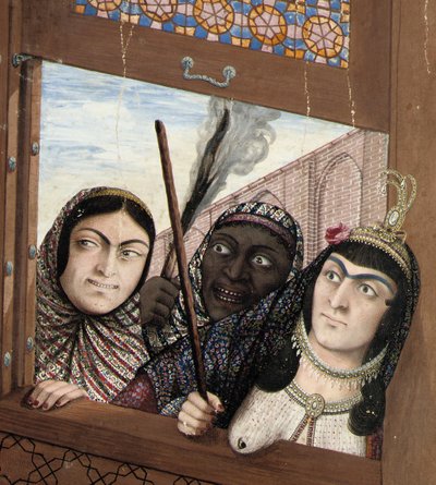 Umarmende Liebende, zweite Hälfte des 19. Jahrhunderts von Abul Hassan Ghaffari