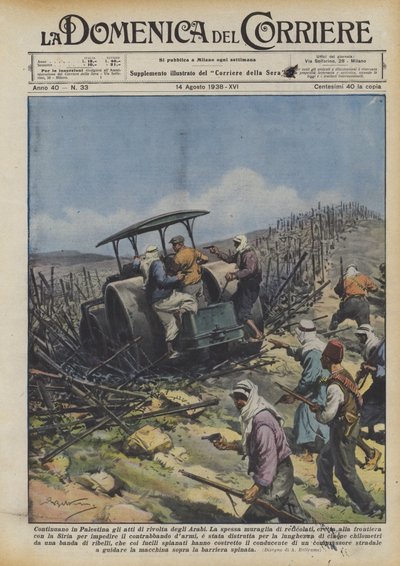 Die Aufstände der Araber in Palästina gehen weiter von Achille Beltrame