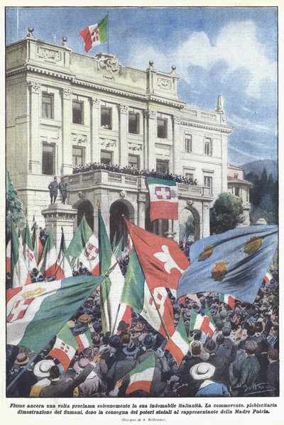 Fiume proklamiert erneut feierlich seine unbezwingbare Italienität von Achille Beltrame
