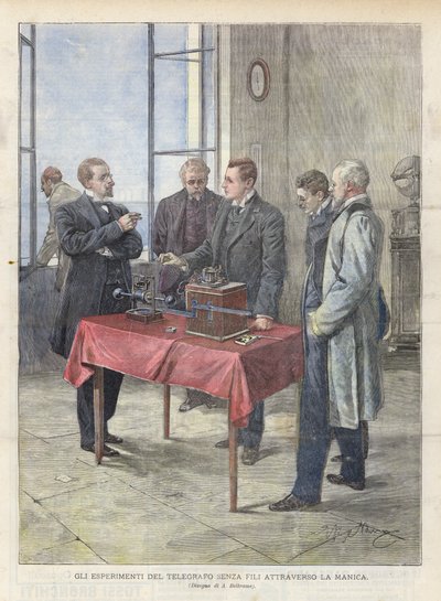 Die Experimente Des Drahtlosen Telegraphen Über Den Ärmelkanal von Achille Beltrame