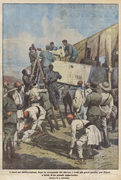 Die neuen Verwendungen des Flugzeugs von Achille Beltrame