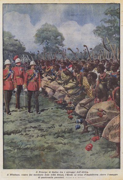 Der Prinz von Wales unter den Wilden Afrikas von Achille Beltrame