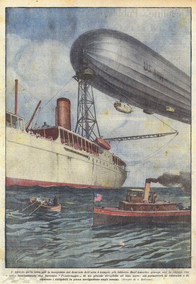 Der Eifer im Kampf um die Eroberung der Luftherrschaft wird immer fieberhafter von Achille Beltrame