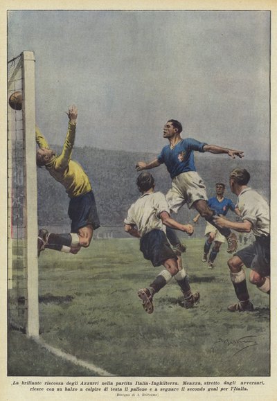 Der brillante Aufschwung der Azzurri im Spiel Italien-England von Achille Beltrame