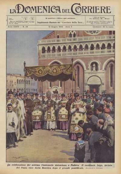 Die Feier des siebten Antonius-Jubiläums in Padua von Achille Beltrame