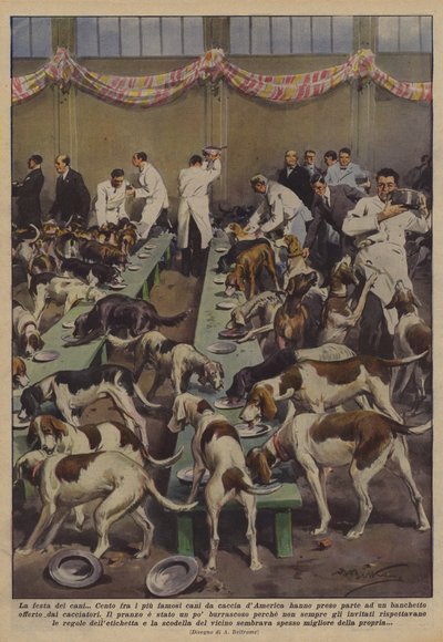Das Fest der Hunde von Achille Beltrame