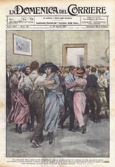 Prinzessin Mary, Tochter des Königs von England, besuchte vor einigen Tagen einen Club von Achille Beltrame