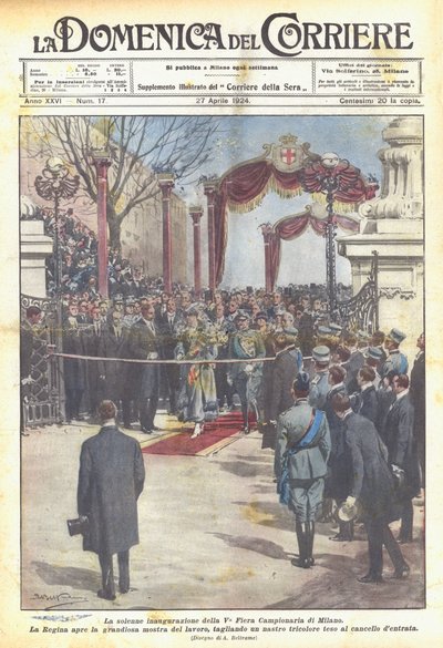 Die feierliche Eröffnung der 5. Mailänder Messe von Achille Beltrame