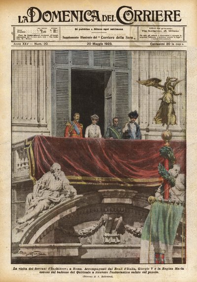 Der Besuch der englischen Monarchen in Rom von Achille Beltrame